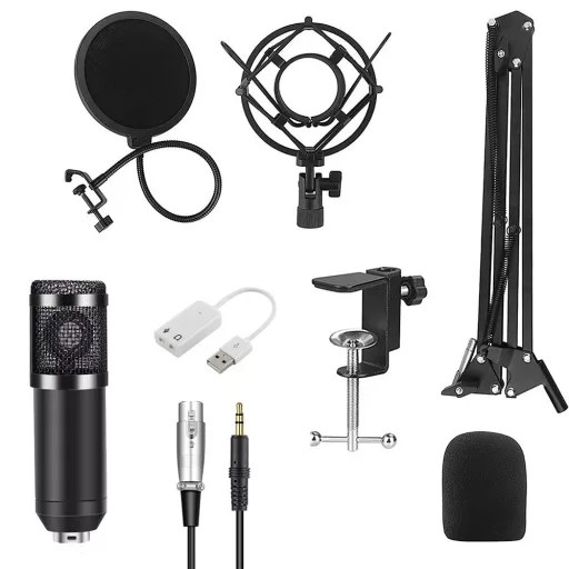 Asztalra szerelhető mikrofon, USB csatlakozóval