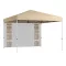 Pavilon hátfallal, zsebekkel 3x3x2,8 m, bézs