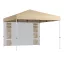 Pavilon hátfallal, zsebekkel 3x3x2,8 m, bézs