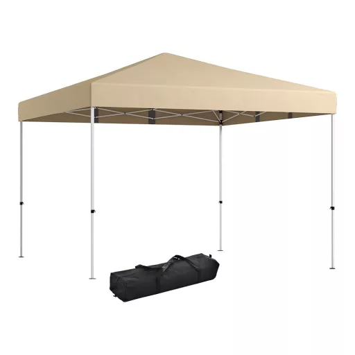 Pavilon hátfallal, zsebekkel 3x3x2,8 m, bézs