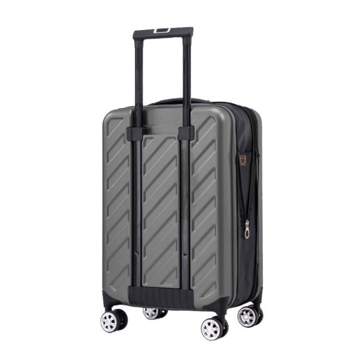 Összecsukható bőrönd, sötétszürke