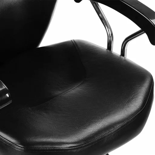  Fodrász szék lábtartóval, fekete