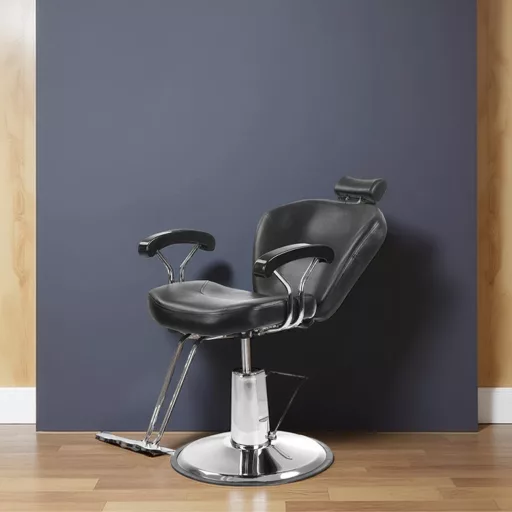  Fodrász szék lábtartóval, fekete