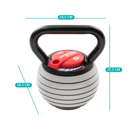 Állítható súlyú kettlebell 3,4-18kg