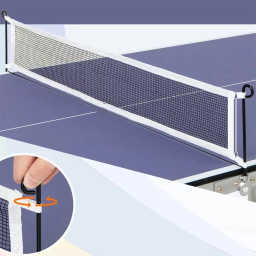 Összecsukható pingpongasztal kiegészítőkkel