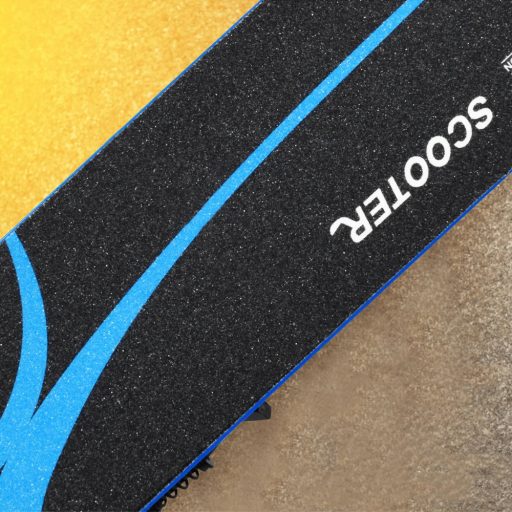 Összecsukható alumínium LED világító kerekű gyermek roller kék