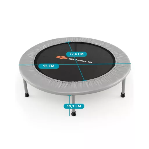 Trambulin 95cm, szürke
