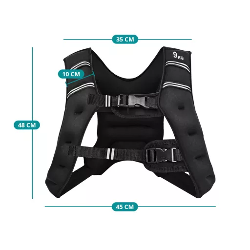 Súlymellény hálós zsebbel 9kg