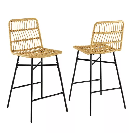 Polirattan bárszék 2db