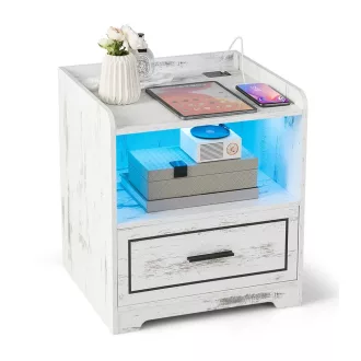 Vintage stílusú okos éjjeliszekrény