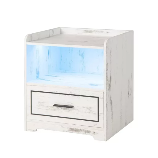 Vintage stílusú okos éjjeliszekrény