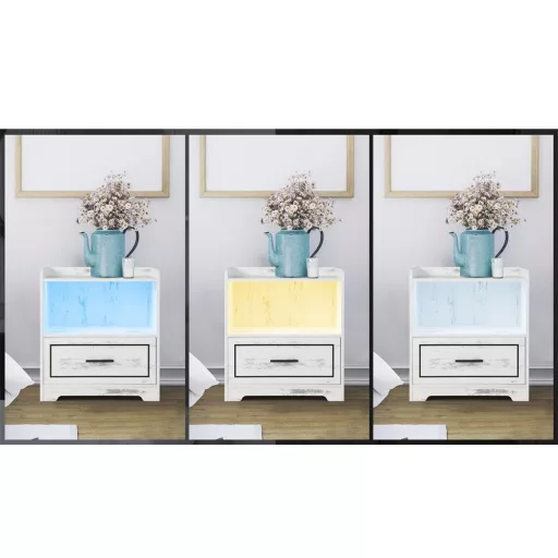 Vintage stílusú okos éjjeliszekrény