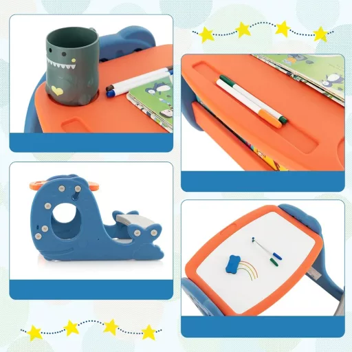 Gyermek kisasztal dönthető asztallappal