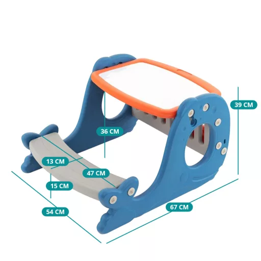 Gyermek kisasztal dönthető asztallappal