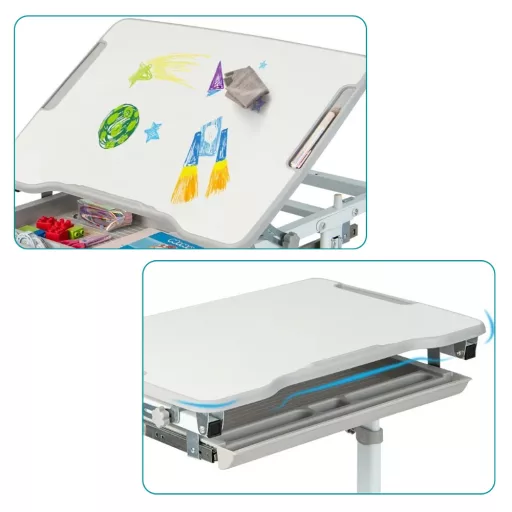 Gyerek íróasztal székkel állítható magassággal