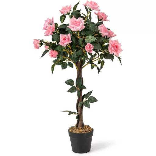 Rózsafa műnövény, 93cm