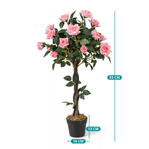 Rózsafa műnövény, 93cm