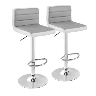 2 db-os állítható, forgó bárszék, szürke