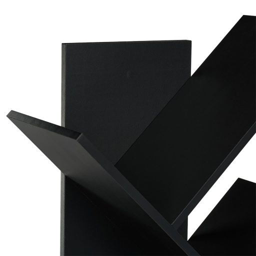 10 szintes könyvespolc, fekete