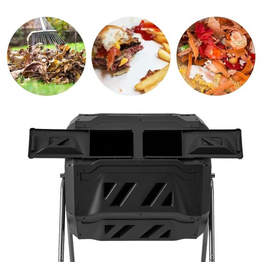 160 literes kétkamrás forgó komposztáló