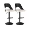 Modern bárszék 2db, fekete-fehér