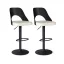 Modern bárszék 2db, fekete-fehér