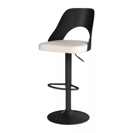 Modern bárszék 2db, fekete-fehér