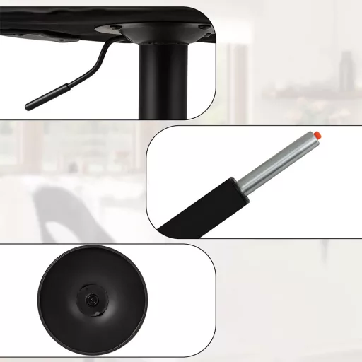 Modern bárszék 2db, fekete-fehér