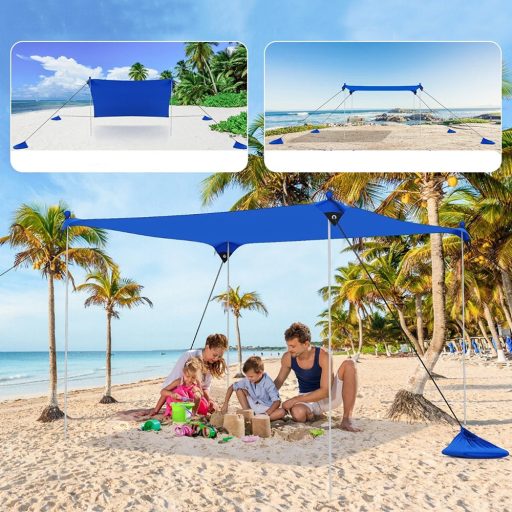 Hordozható napvédő 4db homokzsákkal 2,3x2x2m UV50+