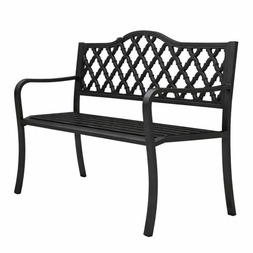 Kerti pad díszrács mintával