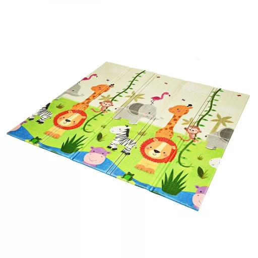 Kétoldalas összecsukható játszószőnyeg táskában