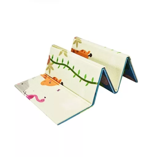 Kétoldalas összecsukható játszószőnyeg táskában