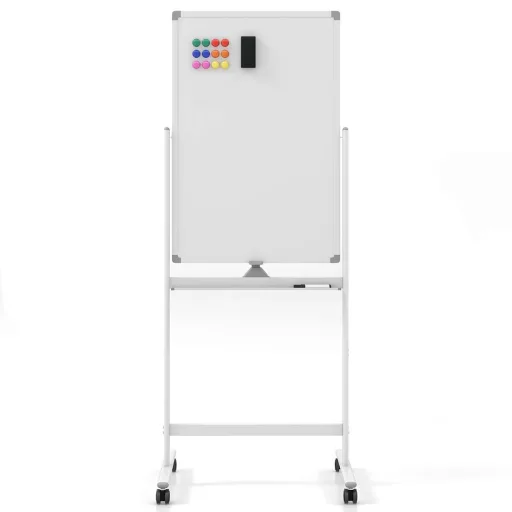 Átfordítható mágnestábla kiegészítőkkel, 60 x 90 cm