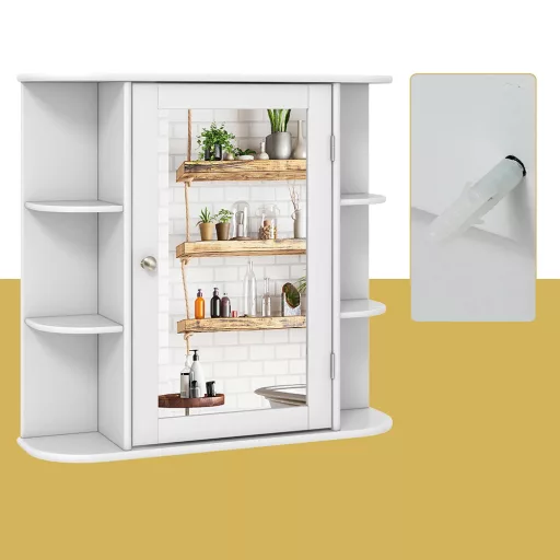 Fürdőszobai tükrös tárolószekrény