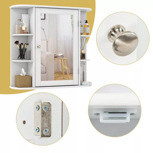 Fürdőszobai tükrös tárolószekrény