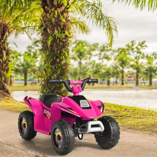 Akkumulátoros gyermek quad, rózsaszín