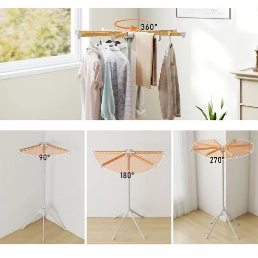 Összecsukható vállfás szárító állvány