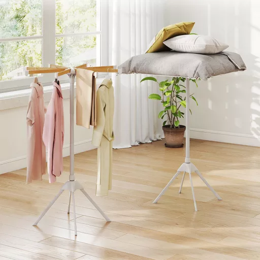 Összecsukható vállfás szárító állvány