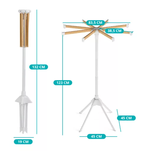Összecsukható vállfás szárító állvány