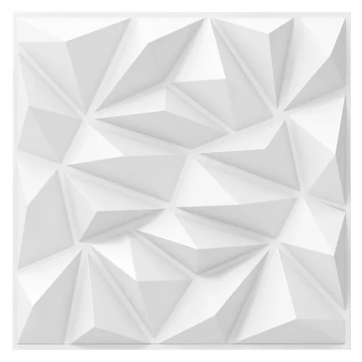 40 db-os 3D falpanel, rombusz alakú mintákkal