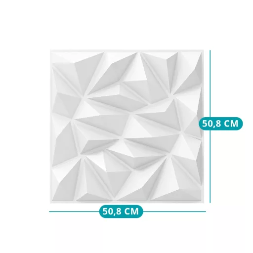 40 db-os 3D falpanel, rombusz alakú mintákkal