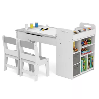 Kombi gyerek íróasztal 2 székkel