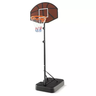 Állítható magasságú gyerek kosárpalánk barna