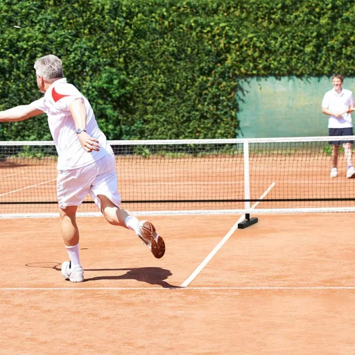 Hordozható pickleball háló hordtáskával