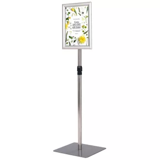 Információs állvány 33x24cm, ezüst