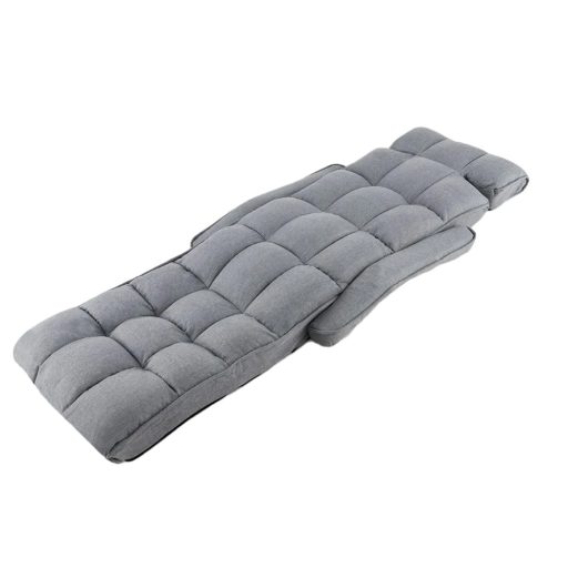 Összecsukható kanapéágy 6 állítható pozícióval, világoszürke