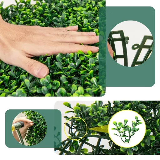 12 db-os műnövény dekorfal 50x50cm