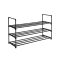 3 szintes fém cipőtartó 92x30x55cm