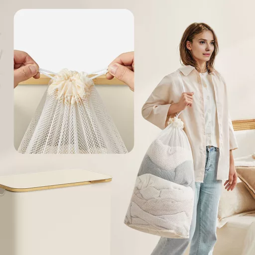 Szennyestartó kivehető hálós béléssel