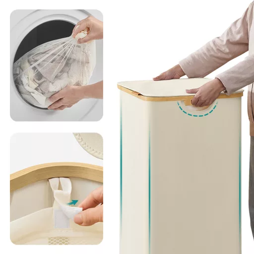 Szennyestartó kivehető hálós béléssel